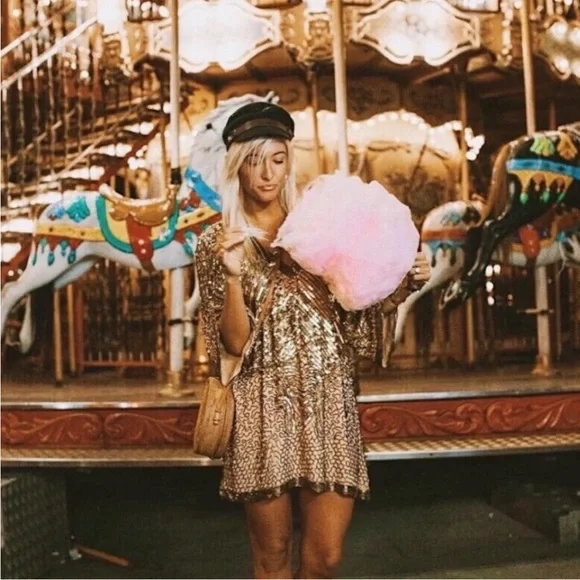 Spell & Gypsy stardust sequin dress htf rare - Picture 2 of 8